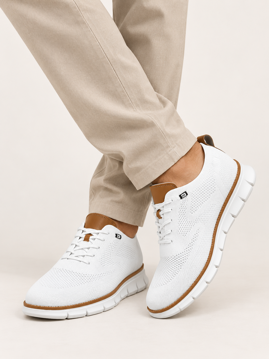 Men’s Orthopedic Knit Lace-Up Sneakers