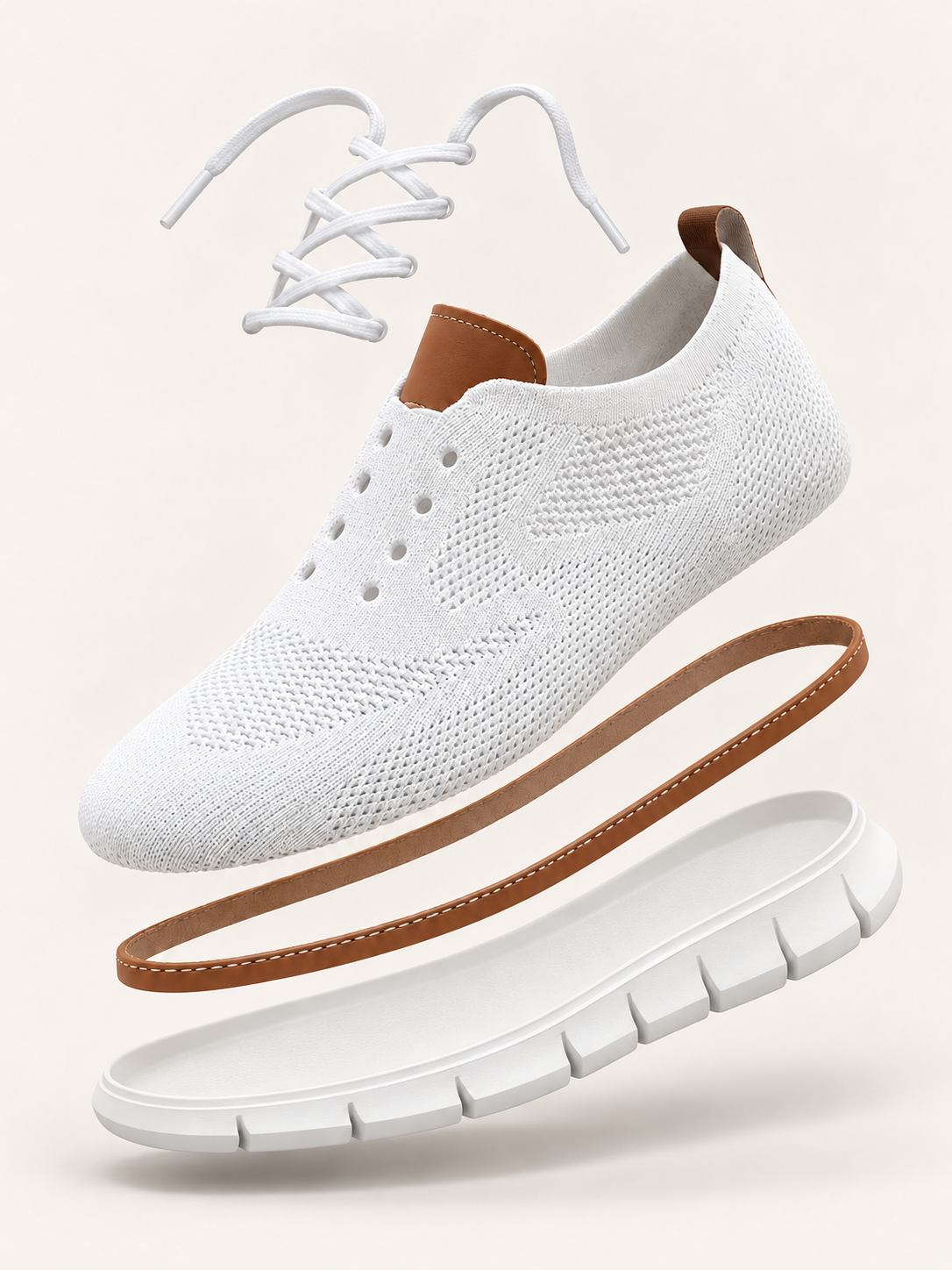 Men’s Orthopedic Knit Lace-Up Sneakers
